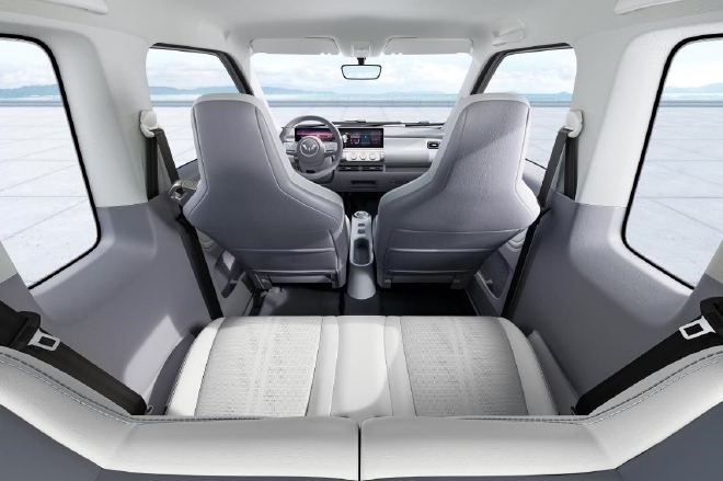 提供两座和四座可选 五菱Air ev晴空内饰官图发布