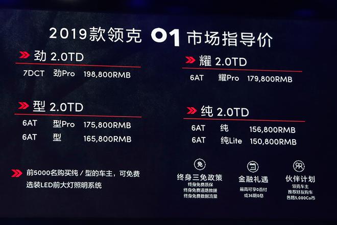 2019上海车展：2019款领克01/03 2.0TD上市