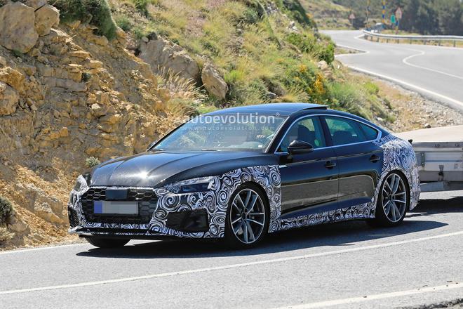 奥迪也玩假排气?新款奥迪A5 Sportback谍照曝光 奥迪也玩假排气?新款奥迪A5 Sportback谍照曝光