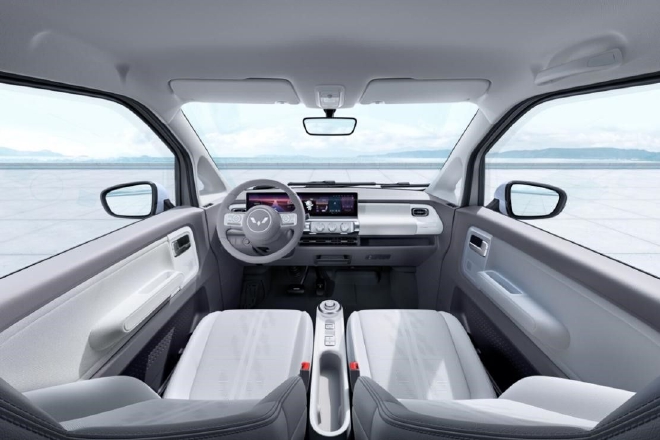 提供两座和四座可选 五菱Air ev晴空内饰官图发布