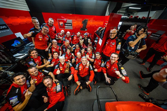 杜卡迪统治MotoGP™,连续第三年赢得世界冠军