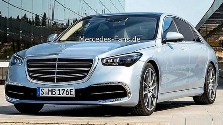 奔驰全新S级低伪谍照！增轻混系统/门把手亮了