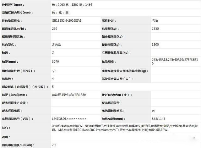 改款奔驰E申报图(图片来自网络)