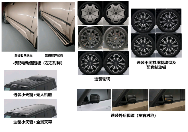 仰望U8L申报图曝光 全新配色车型或亮相粤港澳车展