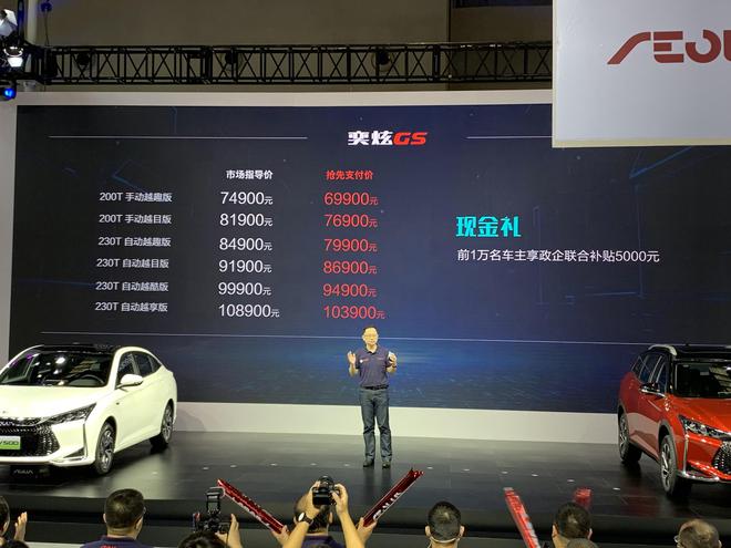 重庆车展:东风风神奕炫GS上市 售价7.49-10.89万元