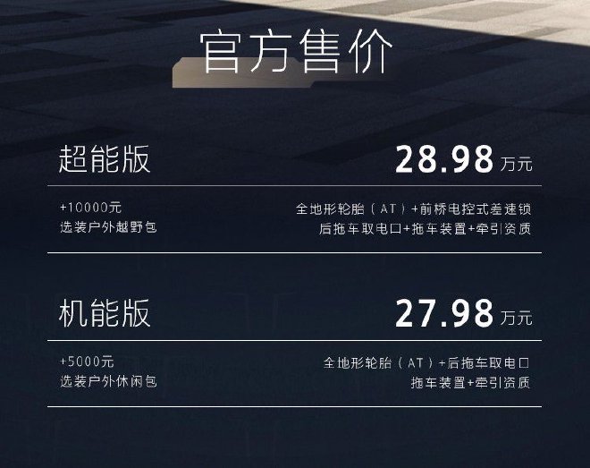 坦克400 Hi4-T正式上市 售价27.98-28.98万元