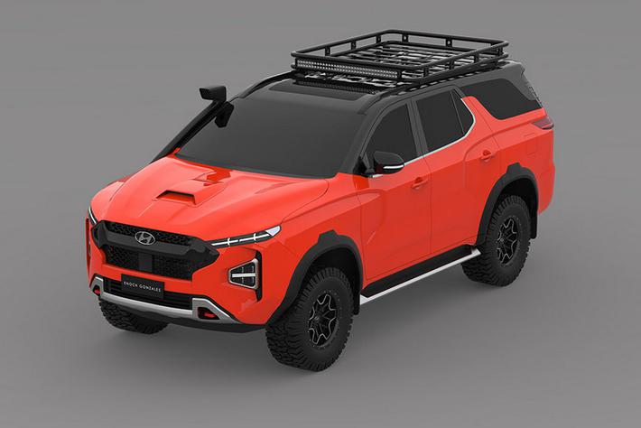 全新现代Terracan效果图曝光 采用非承载式梯形结构/对手丰田路巡