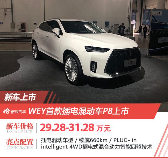 WEY首款插电式混动车型P8上市 29.28万起