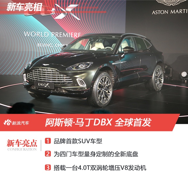 阿斯顿·马丁DBX 全球首发，品牌首款SUV