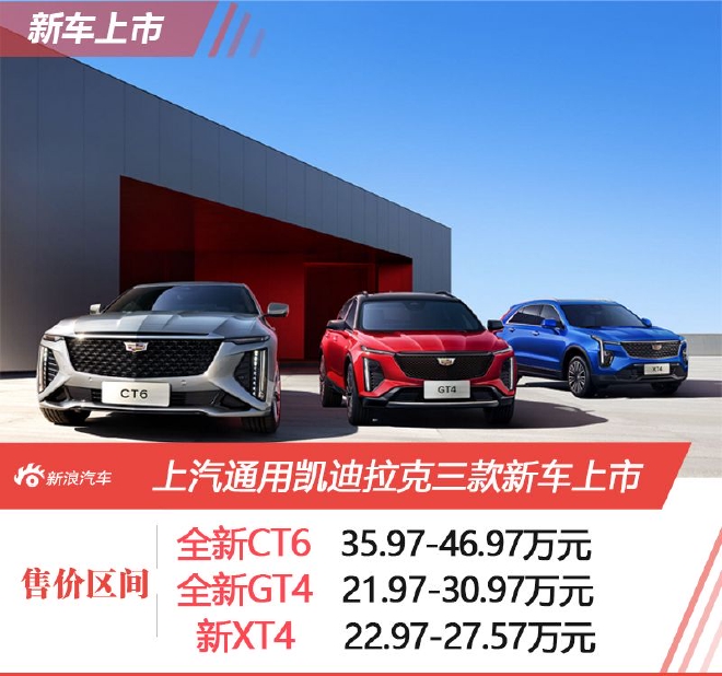 全新CT6全新/GT4/全新XT4 上汽通用凯迪拉克三车上市