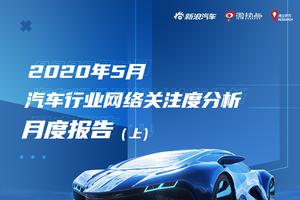 2020年5月汽车行业网络关注度分析月度报告（上）