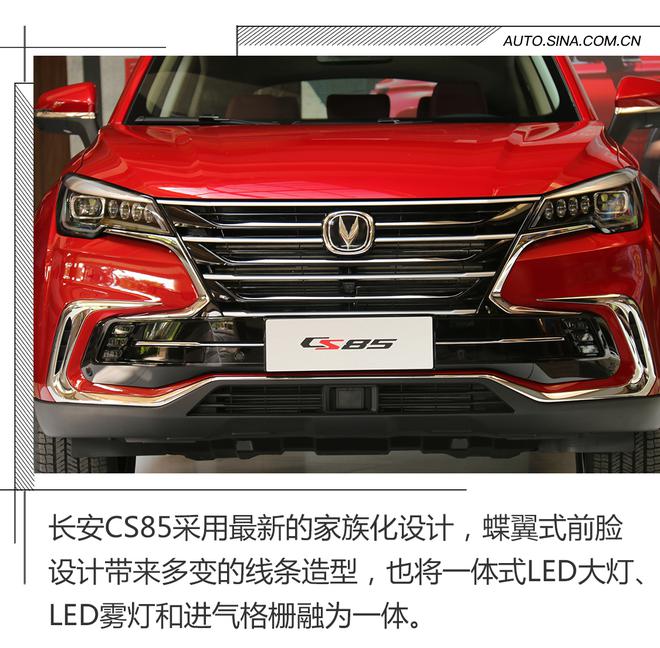 为颜值与运动代言,静态解析长安CS85