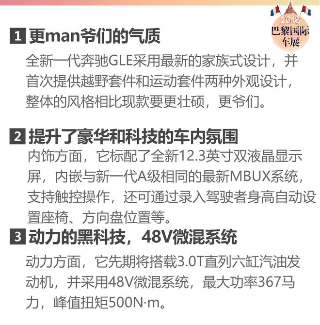 全面进化 更完美的一步 全新奔驰GLE解析