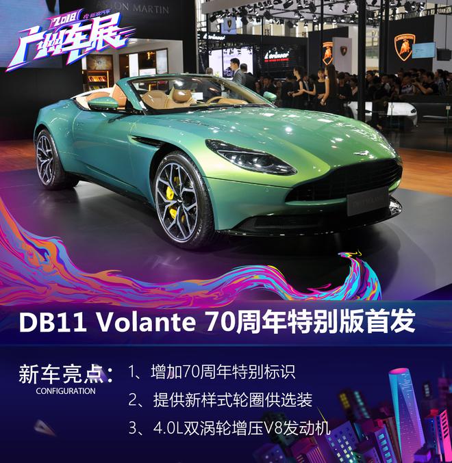 2018广州车展:DB11 Volante 70周年特别版首发