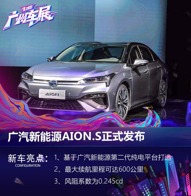 2018广州车展：广汽新能源AION.S正式发布