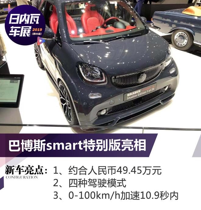 2019日内瓦车展:巴博斯smart特别版