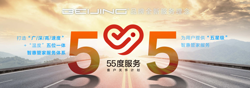 “55度服务”BEIJING品牌全新服务理念