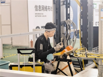张洪豪在信息网络布线项目中脱颖而出,斩获桂冠。