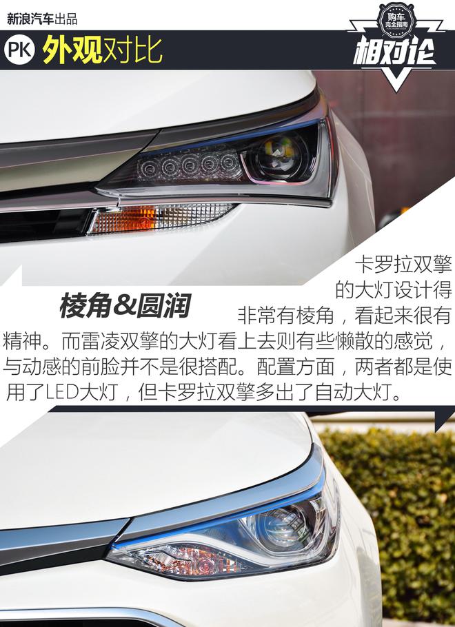 沉稳还是张扬?卡罗拉双擎VS雷凌双擎