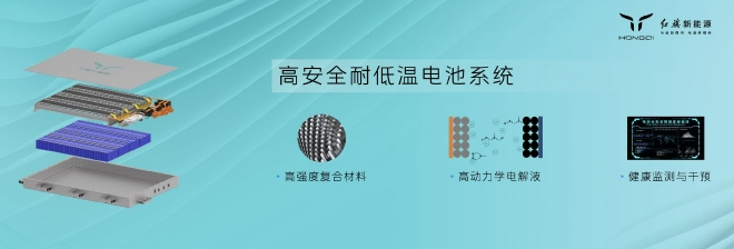 红旗高安全耐低温电池系统