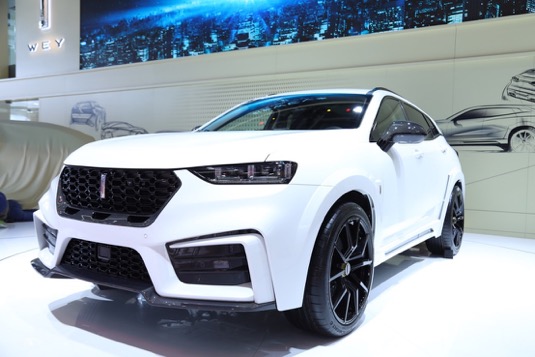 2018北京车展,WEY品牌与巴博斯|汽车(brabus|automotive)联合推出的 WEY RS7车型