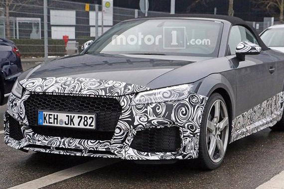 全新奥迪TT RS谍照曝光 大灯组全新设计