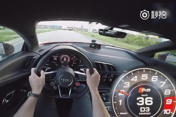 狂飙324km！奥迪R8 V10 Plus 802HP