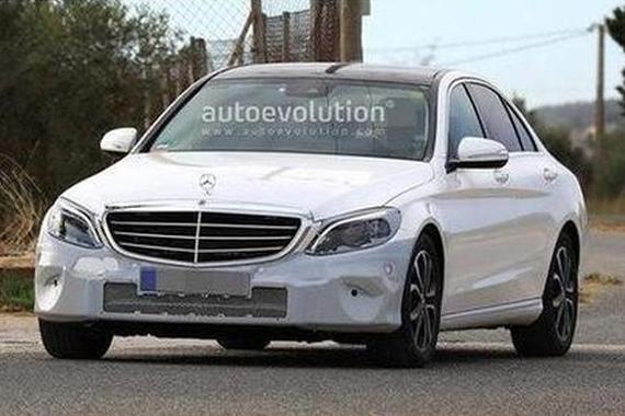 奔驰C级中期改款-年内国产 外观/内饰大改-谍照