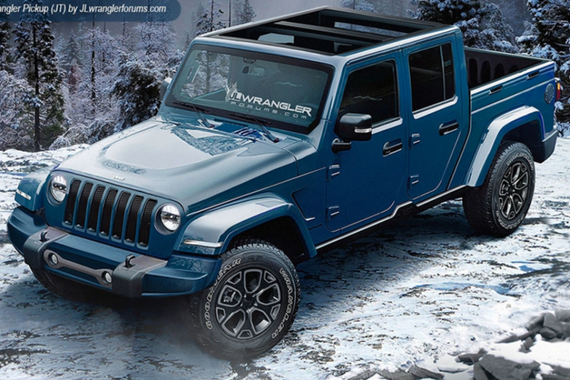 全新牧马人那么帅，期待明年1月亮相的皮卡版