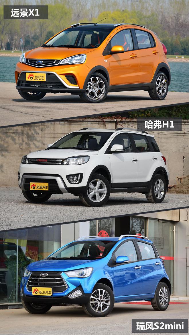 超低价位也能买SUV？三款热门小型SUV对比