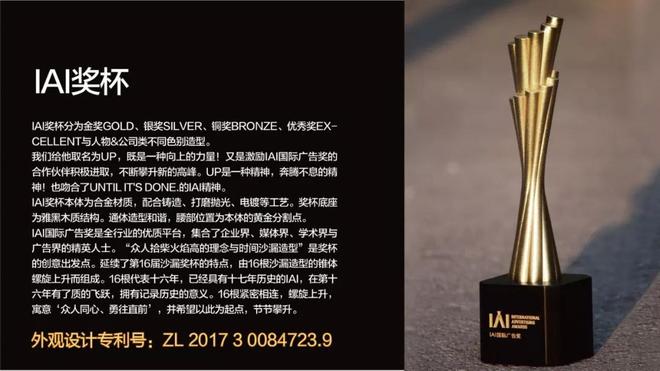 IAI国际旅游奖奖杯