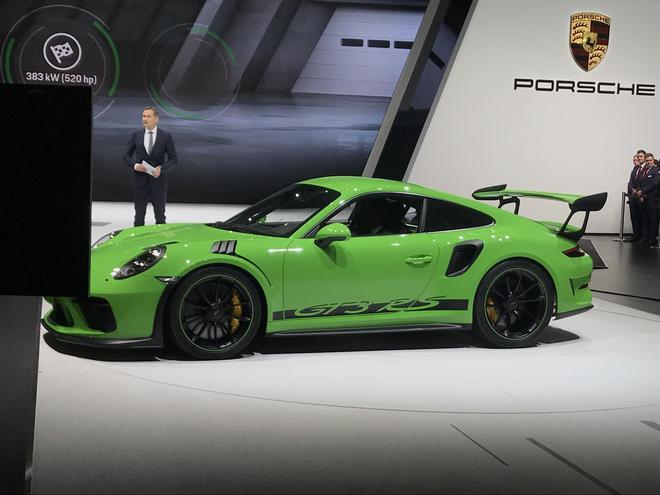 2018日内瓦车展:保时捷新款911 GT3 RS亮相