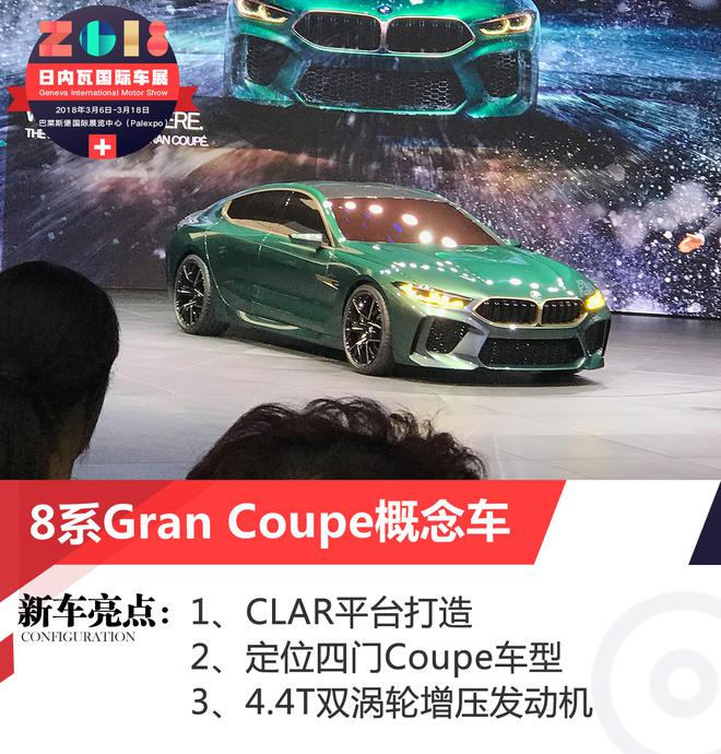 2018日内瓦车展:8系Gran Coupe概念车发布