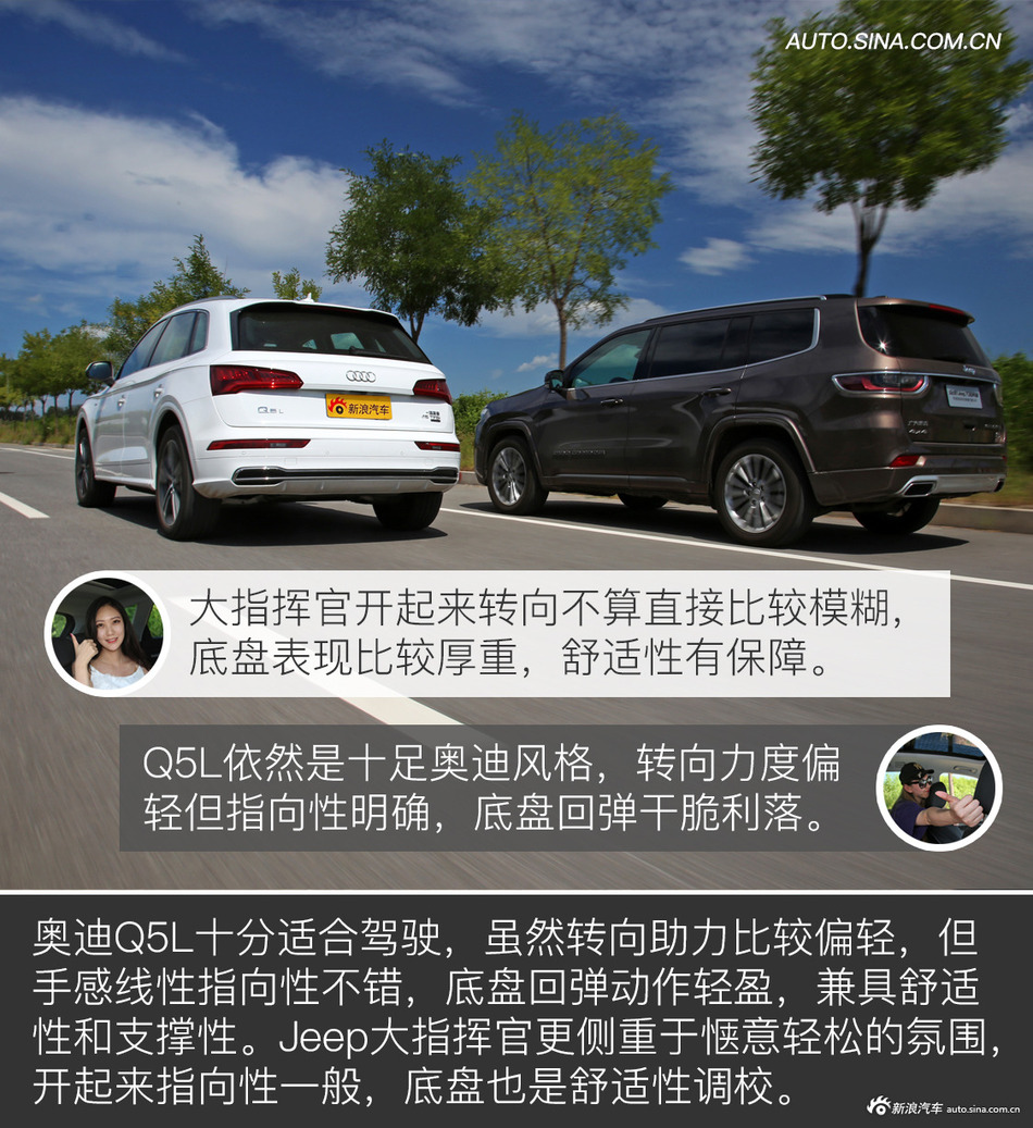 奥迪Q5L对比Jeep大指挥官