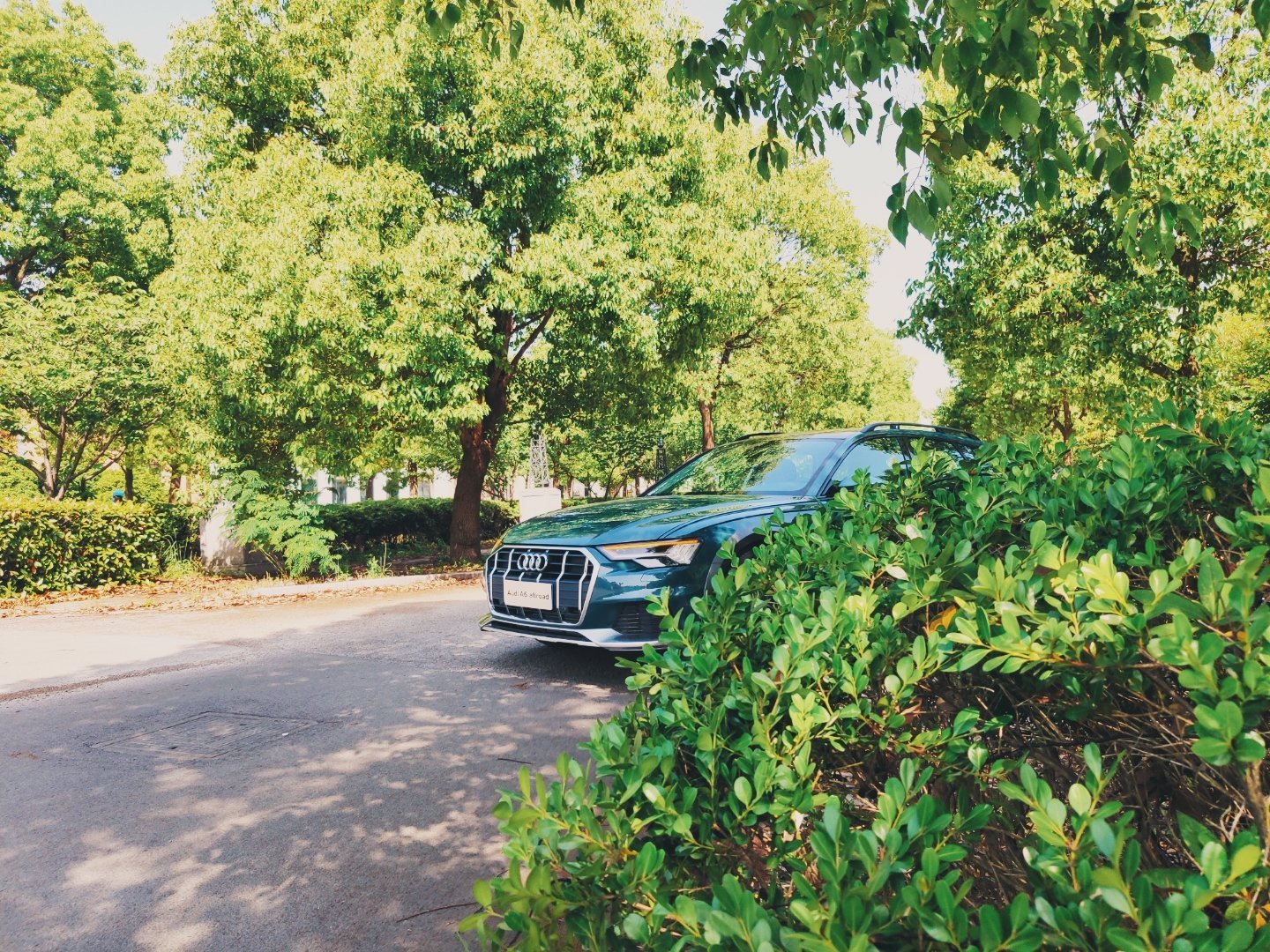 全新奥迪A6 Allroad 。适合这样的户外场景。