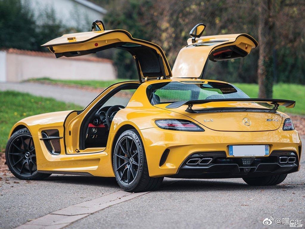 9 mercedes sls amg black series 2014,鸥翼门,这不就是最帅的奔驰