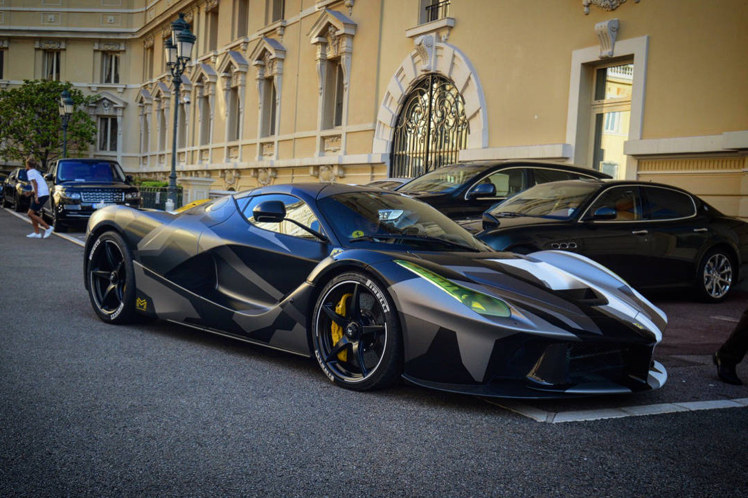 法拉利LaFerrari，迷彩服辣马！