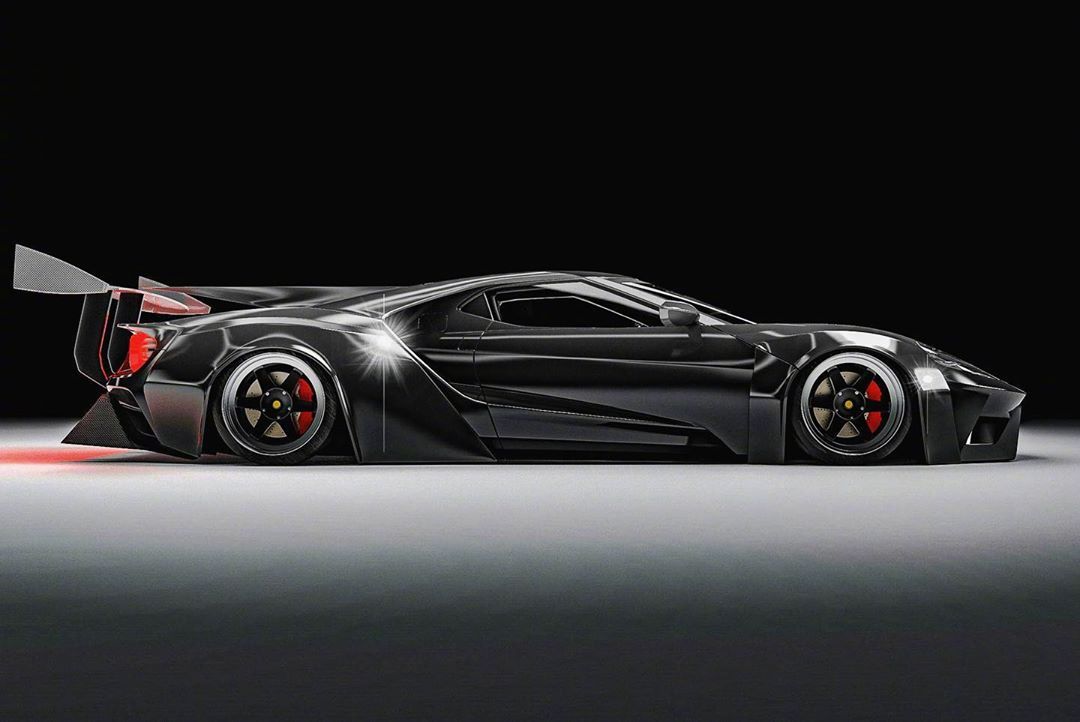 福特Ford GT Black Knight，这枚黑色的野兽感觉如何？