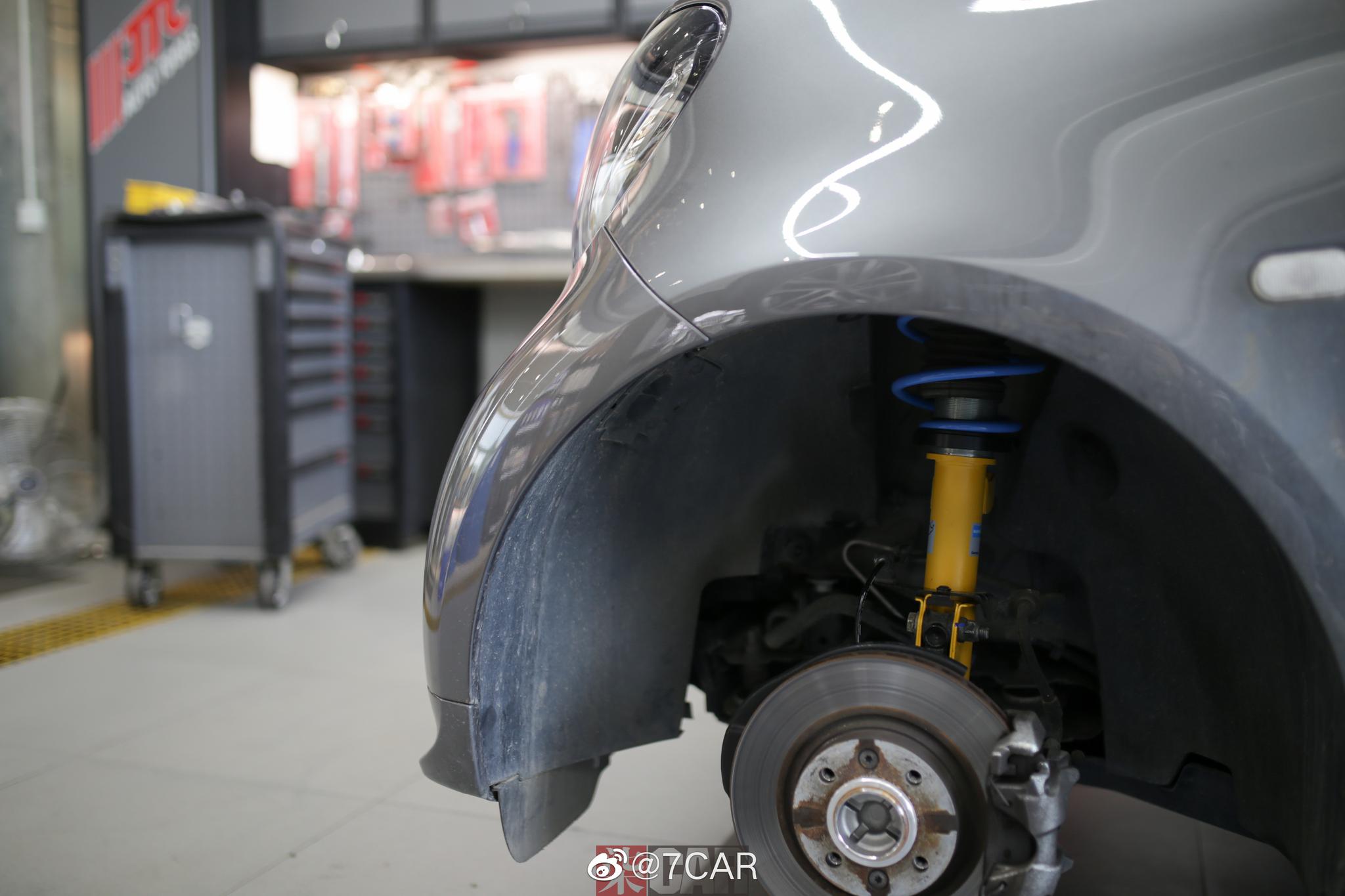 SMART 升级德国bilstein b14避震器 Brabus 排气后唇