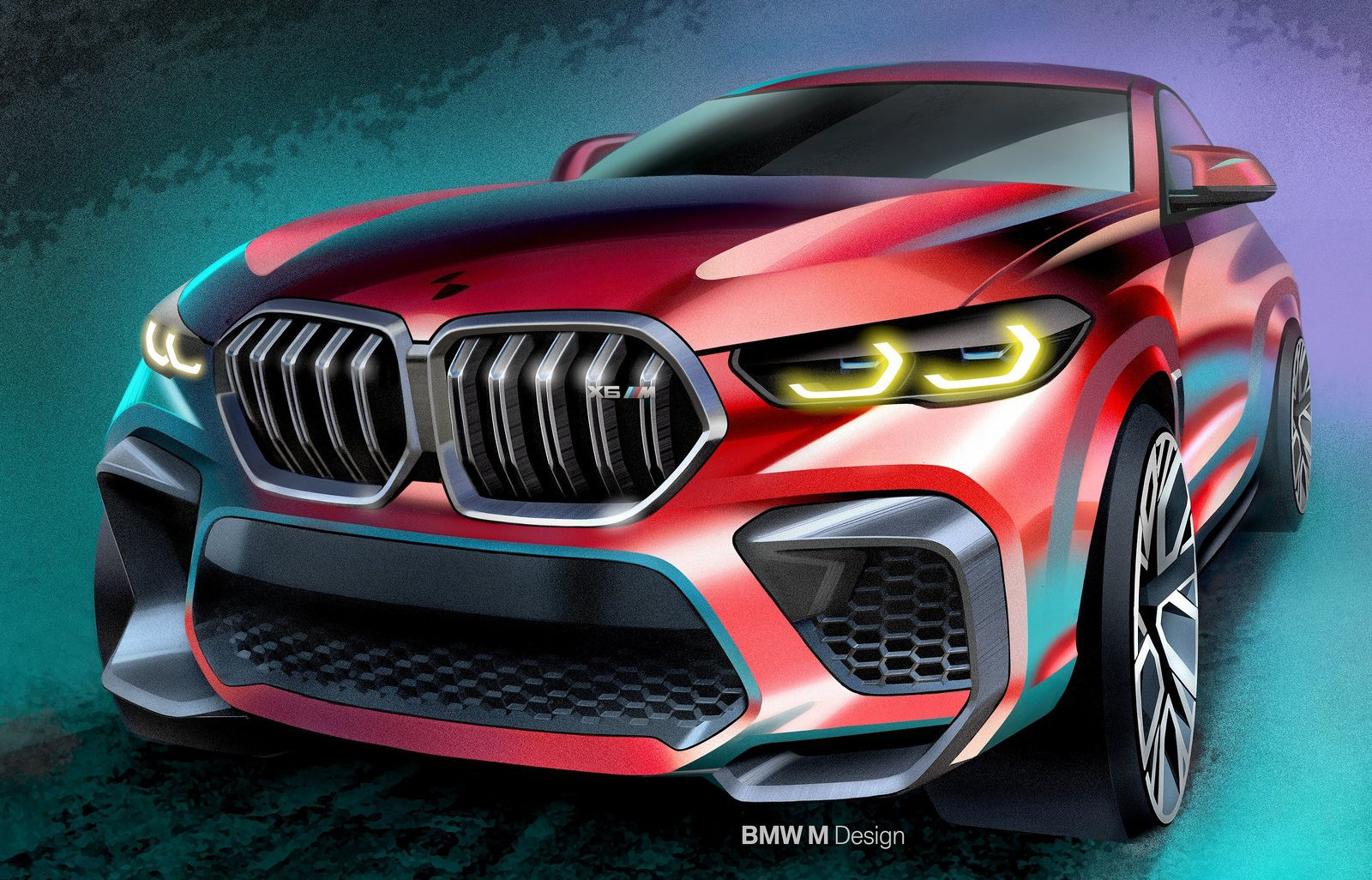 bmw m x6官方汽车设计效果图发布