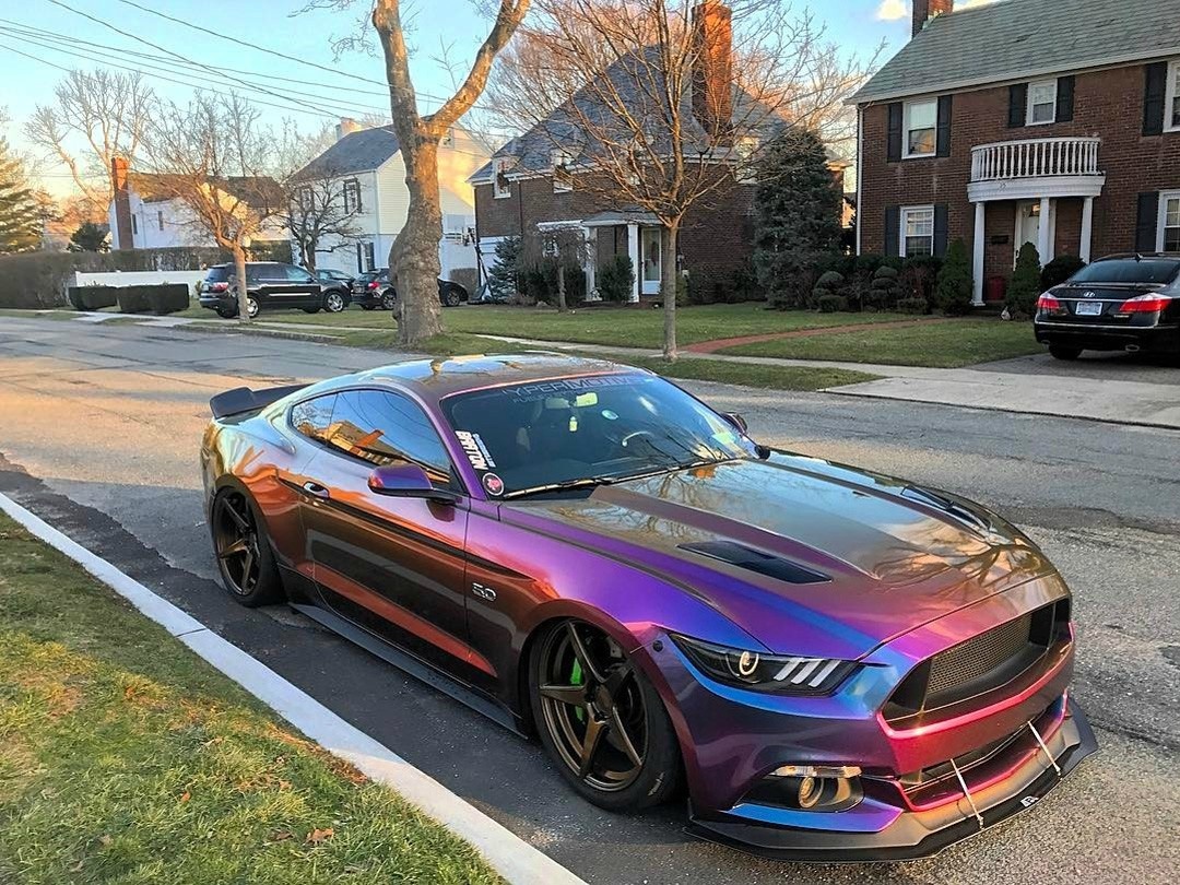 mustang图片,野马mustang图片 好看的汽车图片:一匹爱上炫彩的野马mustang