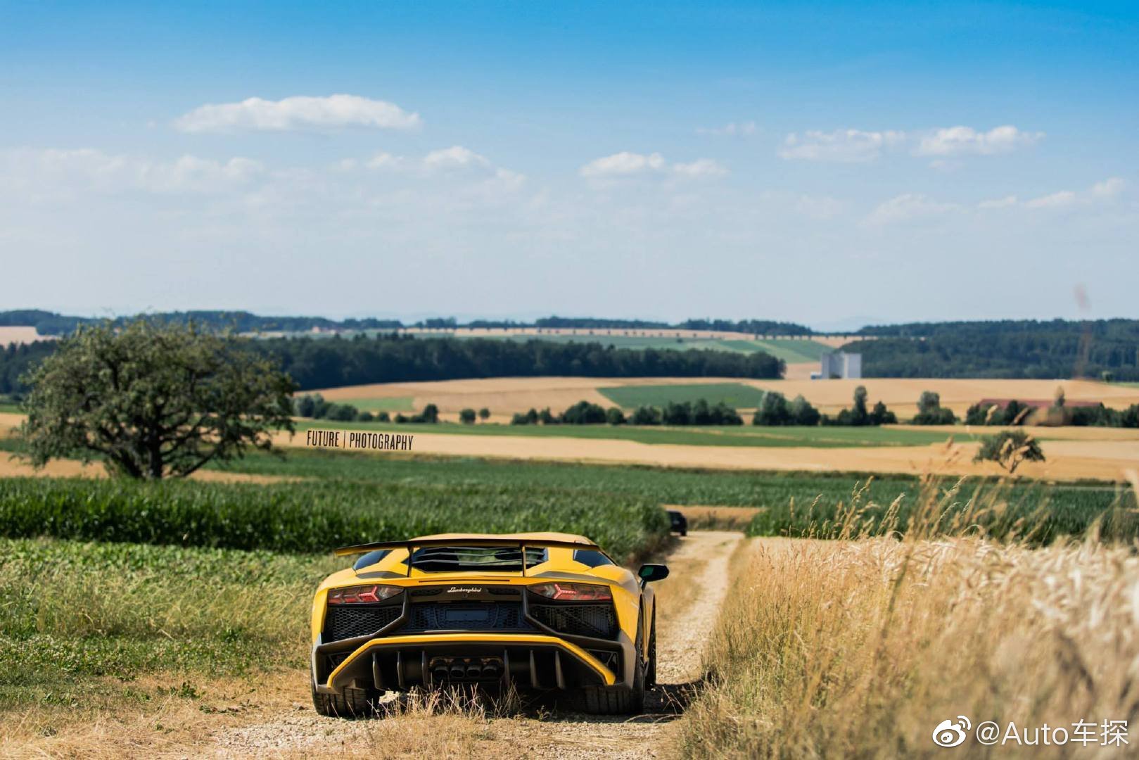 田野里的大黄牛 Lamborghini Aventador LP 750-4 SV