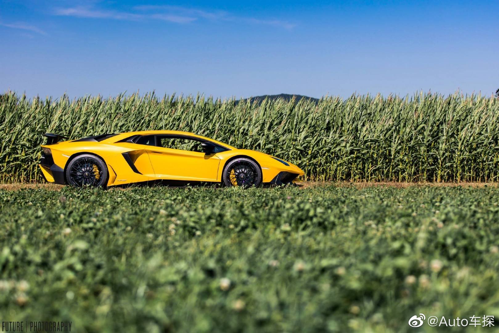 田野里的大黄牛 Lamborghini Aventador LP 750-4 SV