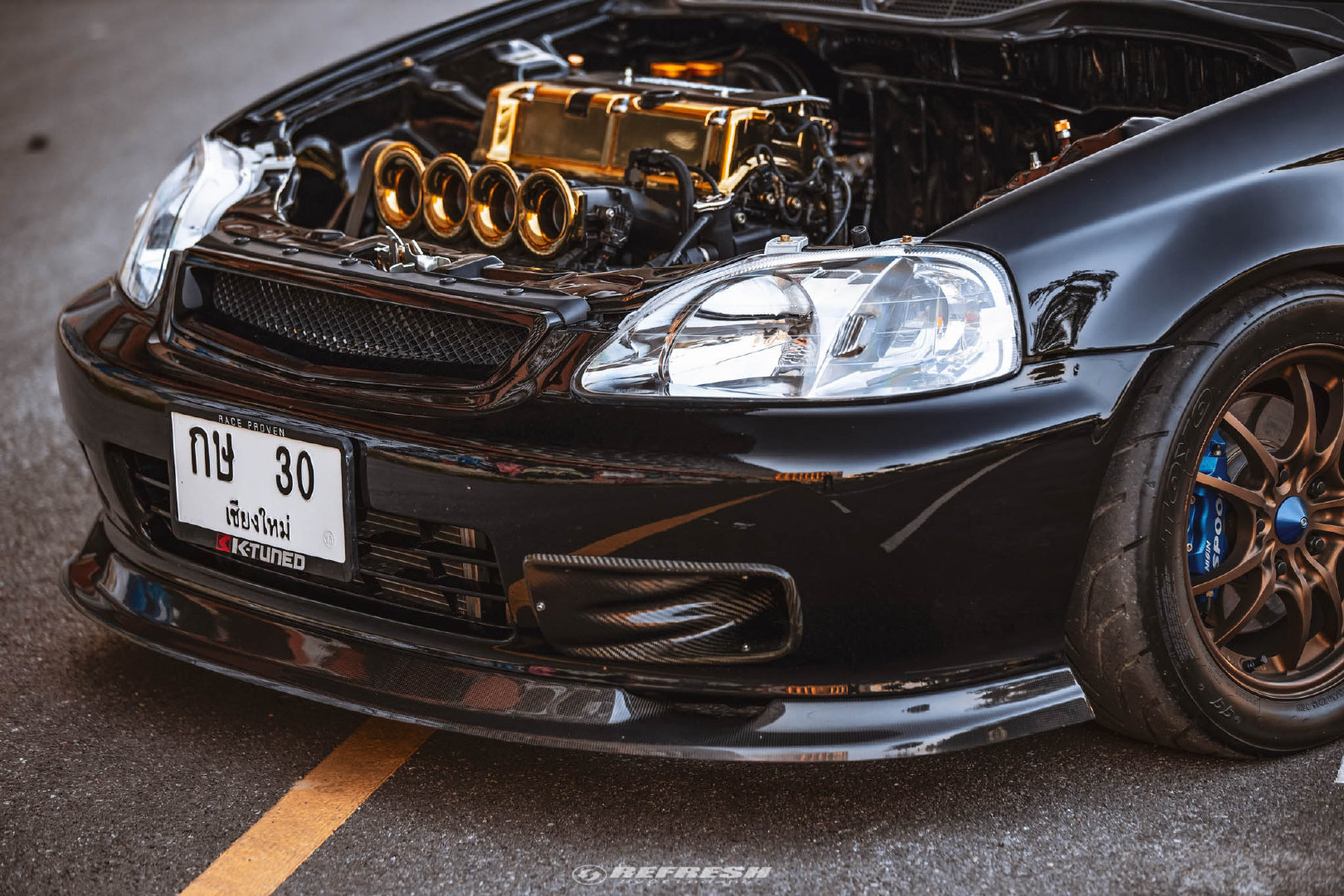 泰仔很喜欢玩这款 本田思域 EK Coupe