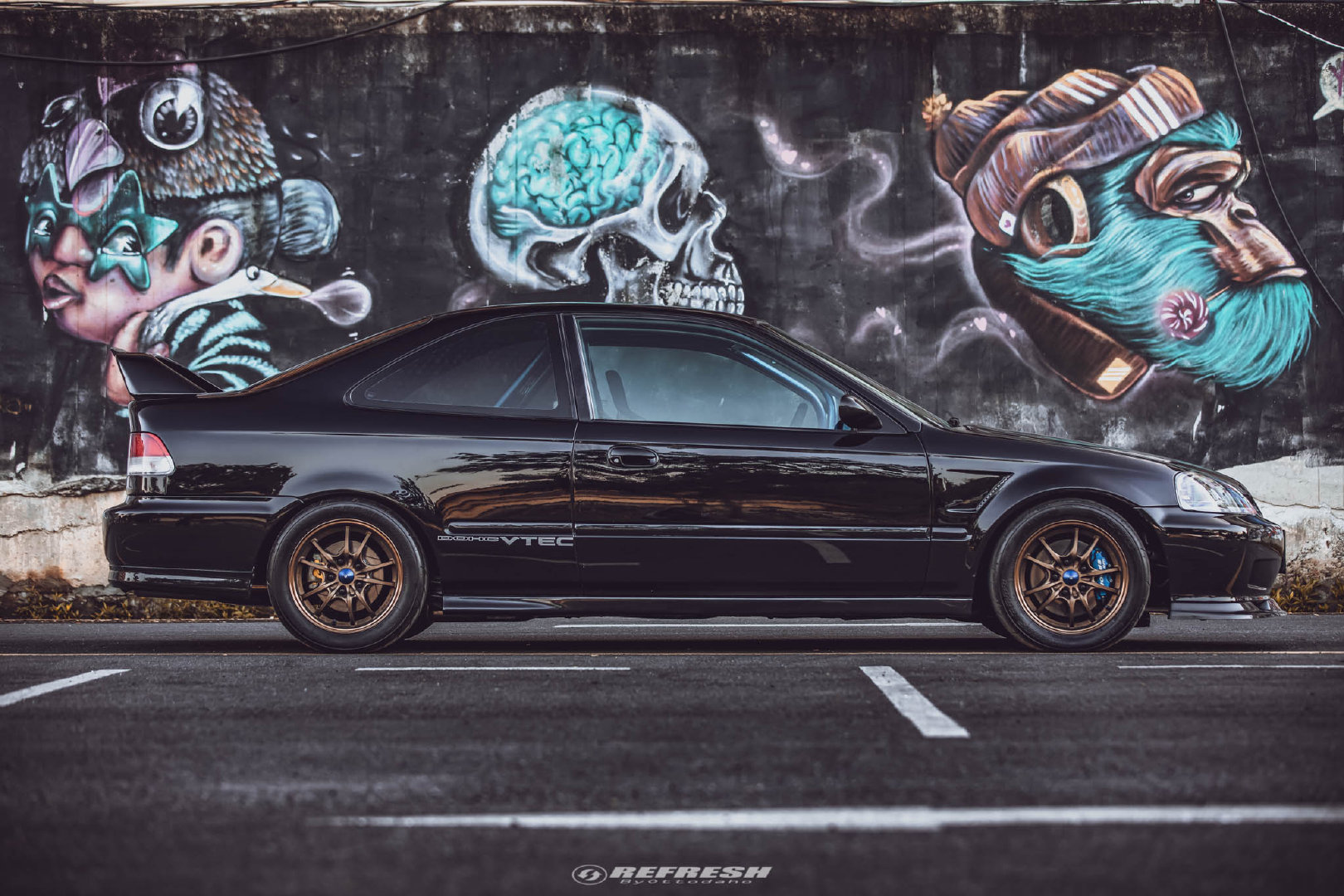 泰仔很喜欢玩这款 本田思域 EK Coupe