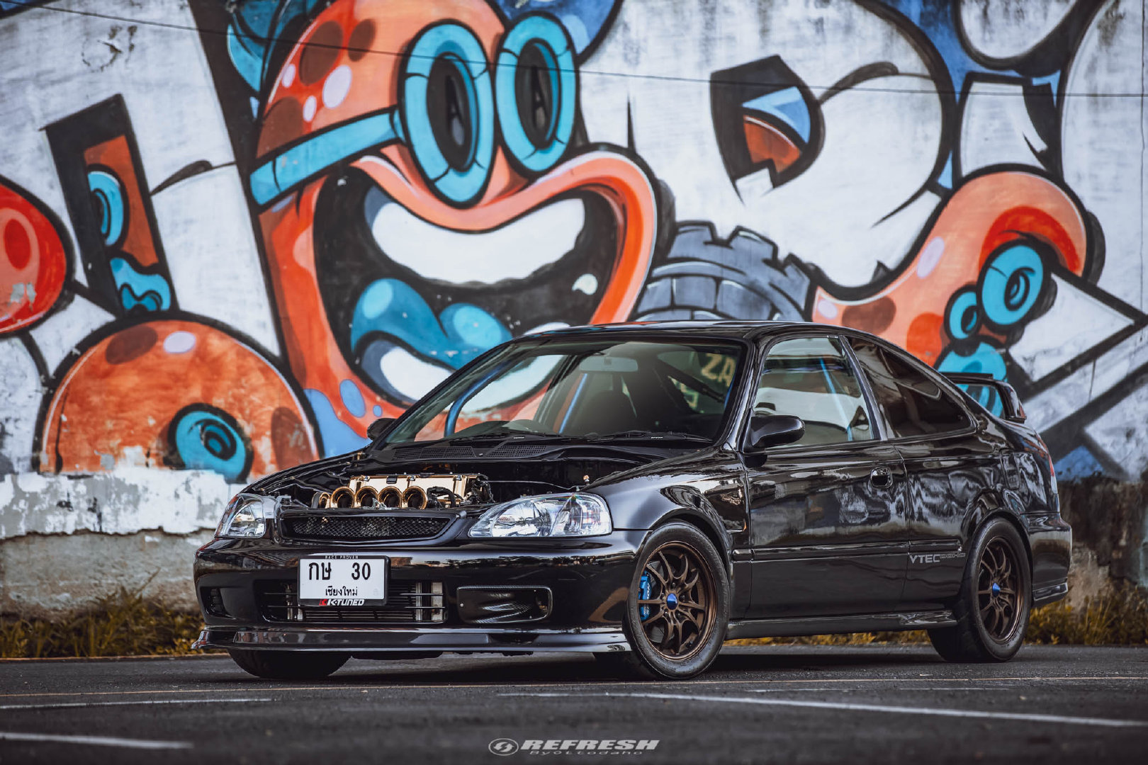 泰仔很喜欢玩这款 本田思域 EK Coupe