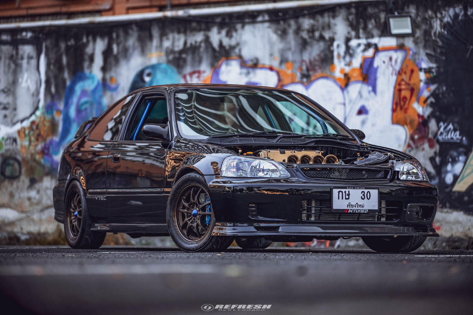 泰仔很喜欢玩这款 本田思域 EK Coupe