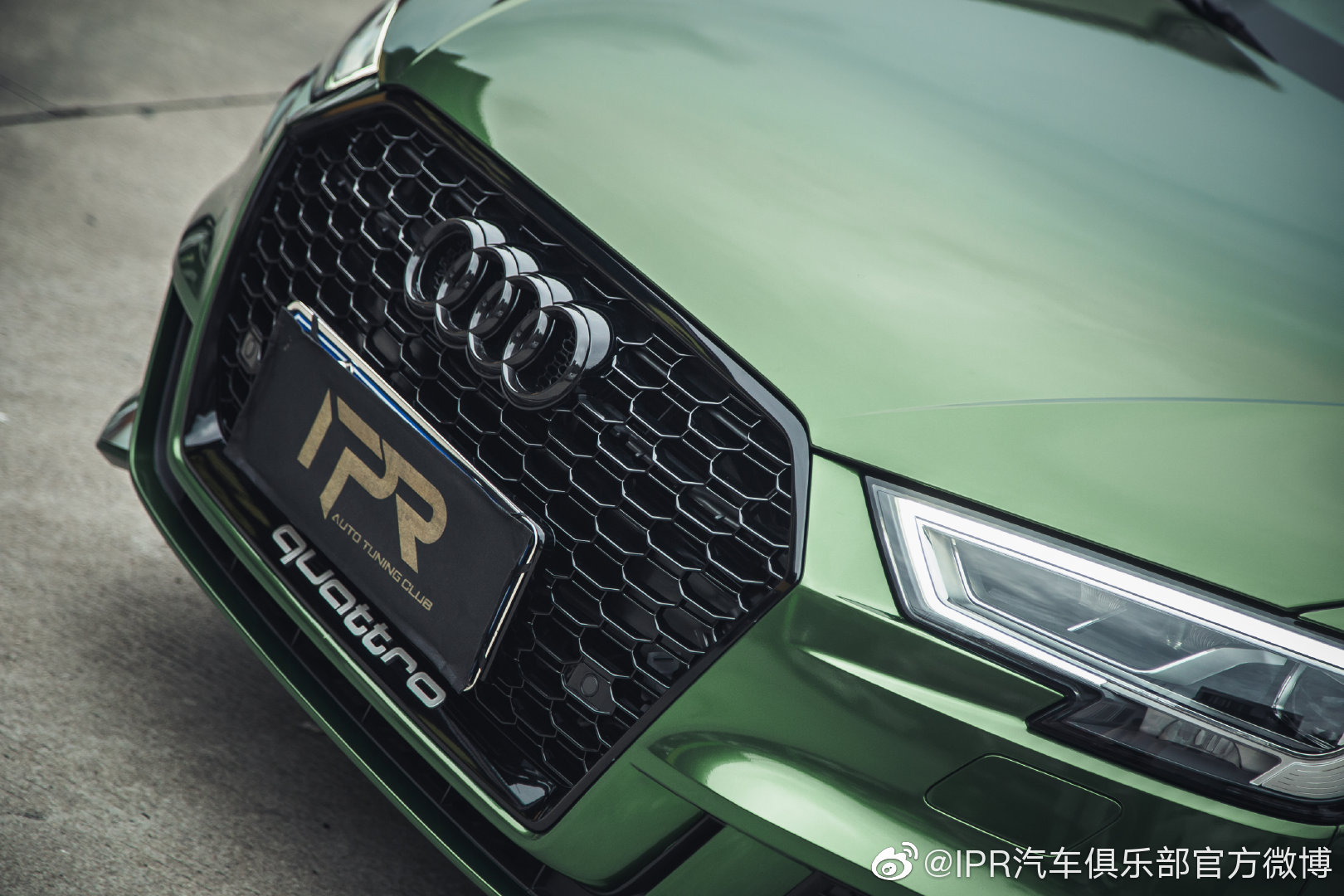 奥迪A3 纳多灰贴膜 你期许的那一抹绿