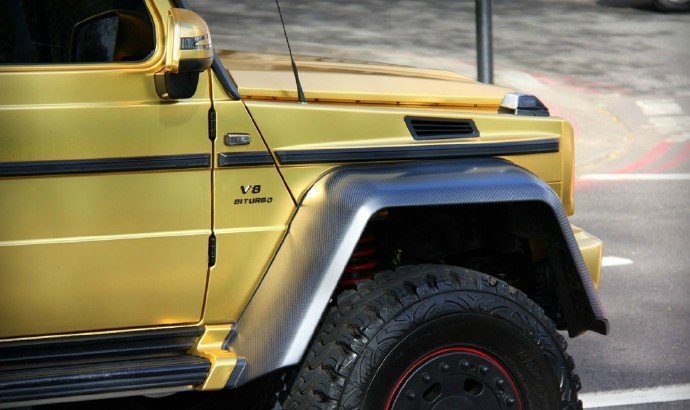 金色奔驰Benz G 63 AMG 6x6 霸气逼人！