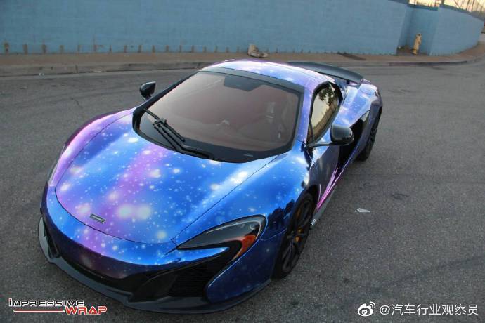 汽车美图赏析：星空版迈凯伦 650S Spider